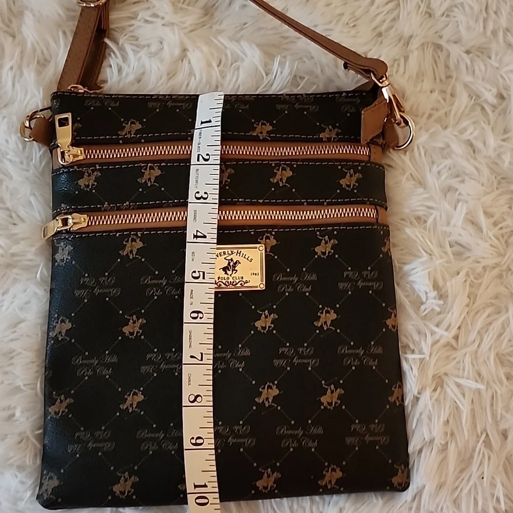 Beverly Hills Polo Club Brown and Black Crossbody Bag